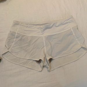White Lululemon shorts!